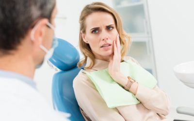 patient with old dental filling